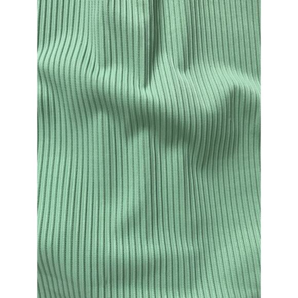 Coastal Waves Swim One Piece Swimsuit Ribbed Lace Up Swimwear - Picture 11 of 12